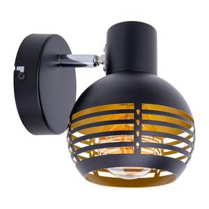 Plafondlamp Casco 1 lichtbron ijzer - zwart/goudkleurig