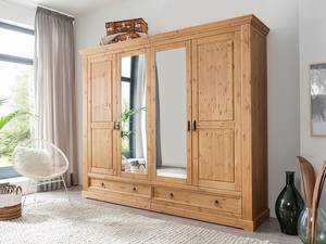 Armoire à portes battantes Sodak Pin massif - Largeur : 254 cm