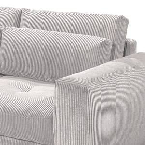 2,5-Sitzer Sofa Joseli Cordstoff Zuri: Silber