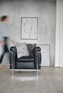 Federa per cuscino Nova Viscosa / Poliestere - Grigio - 46 x 46 cm - Grigio