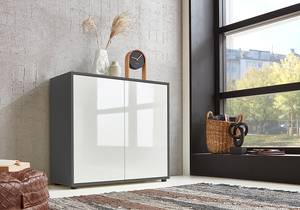 Buffet Milan Type B Blanc brillant / anthracite