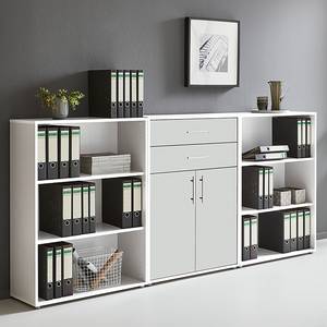 Armoire murale Avin - 3 éléments B Blanc / Blanc mat