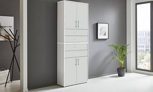 Armoire murale Avin - 2 éléments C Blanc / Blanc mat