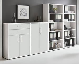 Armoire murale Avin - 4 éléments B Blanc / Blanc mat