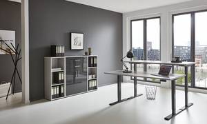 Ensemble de bureau Avin - 4 éléments A Gris clair / Anthracite brillant