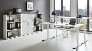 Ensemble de bureau Avin - 4 éléments C Blanc / Blanc mat