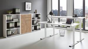 Büro-Set Avin 4-teilig Set C Holzwerkstoff-  Eiche Sanrem Dekor / Weiß - Eiche Sanremo Dekor / Weiß