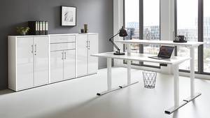 Ensemble de bureau Avin - 3 éléments B Blanc / Blanc brillant