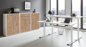 Büro-Set Avin 3-teilig Set A Holzwerkstoff-  Eiche Sanrem Dekor / Weiß - Eiche Sanremo Dekor / Weiß