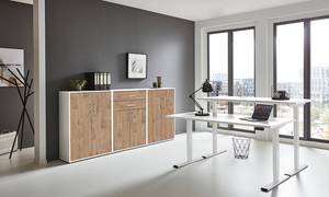 Büro-Set Avin 3-teilig Set A Holzwerkstoff-  Eiche Sanrem Dekor / Weiß - Eiche Sanremo Dekor / Weiß