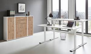 Ensemble de bureau Avin - 4 éléments F Imitation chêne de San Remo / Blanc