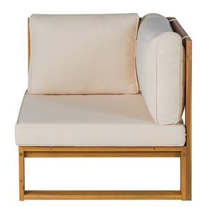 Loungeset acaciahout Mavre 2-delig massief acaciahout/polyester - beige