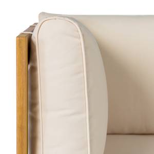 Loungeset acaciahout Mavre 2-delig massief acaciahout/polyester - beige