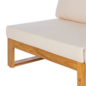 Akazienholz Loungeset Mavre 2-teilig Akazie massiv / Polyester - Beige