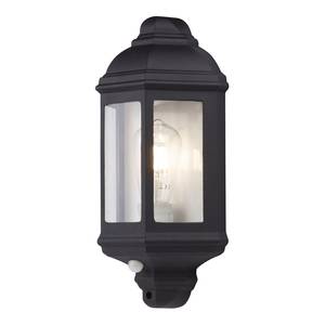 Wandlamp Black Flush transparant glas/aluminium - zwart