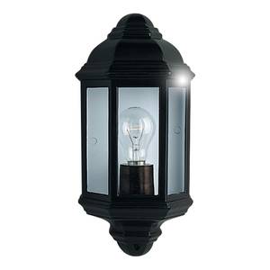 Lampada da parete Black Flush Vetro trasparente / Alluminio - Nero