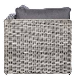 Loungeset Voia polyrotan 3-delig B aluminium/polyester - grijs