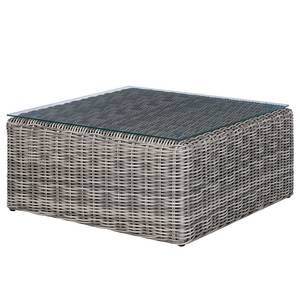 Loungeset Voia polyrotan 3-delig B aluminium/polyester - grijs