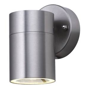 Wandlamp Tube 1 lichtbron transparant glas/roestvrij staal - zilverkleurig