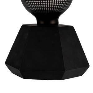 Tafellamp Black Flare gekleurd glas/beton - zwart