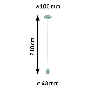 Suspension Neordic Tilla Aluminium / Microfibre - Vert clair - 10 x 10 cm