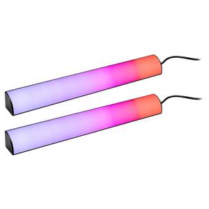 LED-Lightbar Set Dynamic Rainbow Aluminium / Polycarbonat - Schwarz - 2er-Set - Höhe: 31 cm