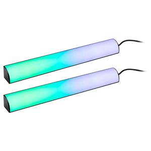 LED-Lightbar Set Dynamic Rainbow aluminium/polycarbonaat - zwart - set van 2 - Hoogte: 31 cm