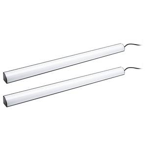 Barres LED Dynamic Rainbow Aluminium / Polycarbonate - Noir - Lot de 2 - Hauteur : 61 cm