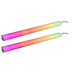 LED-Lightbar Set Dynamic Rainbow Aluminium / Polycarbonat - Schwarz - 2er-Set - Höhe: 61 cm