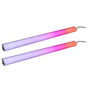 LED-Lightbar Set Dynamic Rainbow Aluminium / Polycarbonat - Schwarz - 2er-Set - Höhe: 61 cm