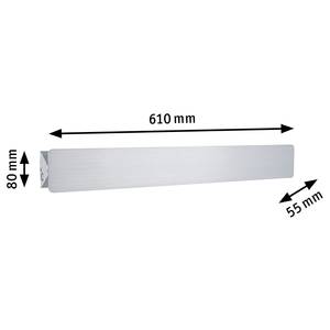 Wandleuchte Katla Aluminium - Silber - Breite: 61 cm