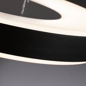 Hanglamp Puric Pane II aluminium/polycarbonaat - zwart