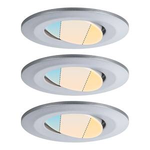 Spots Calla - Lot de 3 Polycarbonate - Gris / Argenté