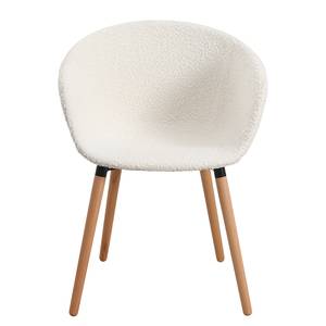 Set di 2 sedie da sala da pranzo Sunks Bianco - Metallo - Tessile - Legno parzialmente massello - 62 x 80 x 53 cm