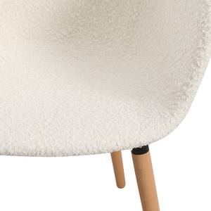 Chaises Sunks - Lot de 2 Blanc - Métal - Textile - En partie en bois massif - 62 x 80 x 53 cm