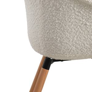 Chaises Sunks - Lot de 2 Blanc - Métal - Textile - En partie en bois massif - 62 x 80 x 53 cm