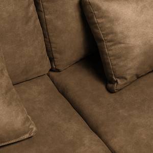 Bigsofa Cubba Antiklederlook - Microfaser Priya: Braun