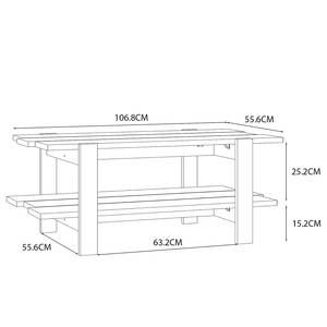 Salontafel Nakhab Eikenhoutlook Artisan