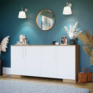 Dressoir Geriva wit/Catania eikenhouten look