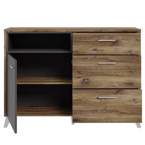 Sideboard Ildera Zinneiche Dekor / Grau - Breite: 125 cm