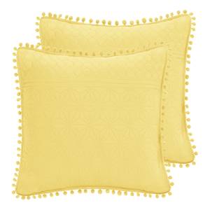 Kissenhülle Ladore 2er-Set Polyester - Honig - 45 x 45 cm