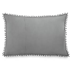 Housses de coussin Ladore - Lot de 2 Polyester - Graphite - 70 x 50 cm