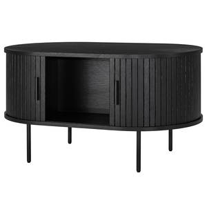 Buffet Table basse BARAWOH Plaqué bois véritable - Chêne noir