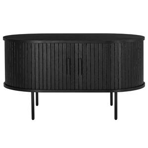 Buffet Table basse BARAWOH Plaqué bois véritable - Chêne noir