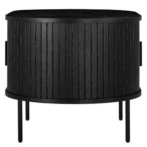 Buffet Table basse BARAWOH Plaqué bois véritable - Chêne noir