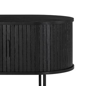 Buffet Table basse BARAWOH Plaqué bois véritable - Chêne noir