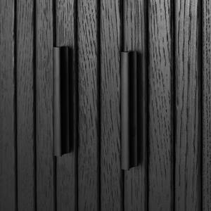 Tavolino da salotto BARAWOH Impiallacciatura in vero legno - Quercia nero