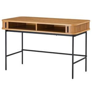 Bureau BARAWOH Plaqué bois véritable - Chêne