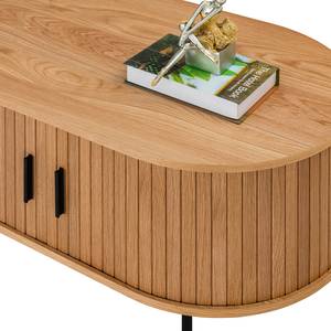 Table basse BARAWOH Plaqué bois véritable - Chêne