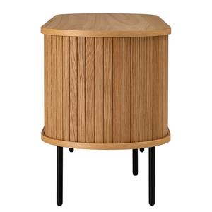Tv-meubel BARAWOH fineer van echt hout - Eik - Breedte: 120 cm